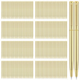 Zonon 160 Pieces Metal Slim Ballpoint Pens Bulk Retractable Metallic Black Ink 1 mm Medium Point Smooth Writing Pens for Wedding