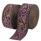 PH PandaHall 1.3 Inch Jacquard Ribbon 7.6 Yards /7m Vintage Woven Trim Floral Ribbon Fabric Trim Fringe for Sewing Garment Craft