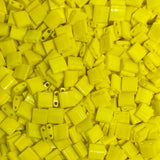 Miyuki Tila Beads - 2 Hole Square Beads, 5x5x1.9 mm, 5 Grams Glass Beads Yellow (TL404)