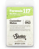 Shortie's Candle Company Cucumber Melon Wax Melts - Formula 117-1 Highly Scented 3 Oz. Bar - Made with Natural Oils - Fresh & Cl