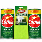 Comet Powder Cleanser with Bleach, 21 oz Bottles, 2 Pack + Microfiber Cloth