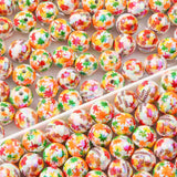 BERMRO 16mm Acrylic Beads 20pcs Thanksgiving Focal Spacer Bead Chunk Bubblegum Beads for DIY Crafting Necklace Bracelet Jewelry