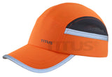 TITUS Lightweight Safety Bump Cap - Baseball Style Protective Hat (Blaze Orange Poly-Blend Reflective)