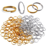 10mm Small Key Ring, 200 Pieces Mini Key Chain Ring Metal Small Split Key Rings for Keys Organization, Connecting Jewelry DIY Cr