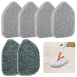 Wlich Scrubber Pad Refills 6 Pack, Scouring & Microfiber, 6.1 x 4.4 in