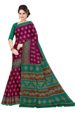 TAMAIRA FASHION Womens Plain Weave Pure Cotton Saree Without Blouse Piece(AB30_Magenta)