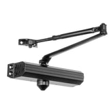 Dynasty Hardware Door Closer Adjustable Spring Size 14 Hydraulic Automatic Door Closer ADA Compliant Series 1614 Dark Bronze