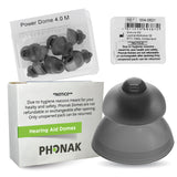Phonak Power 4.0 Dome Medium (0.45 inch=11.5mm) 10 Domes, Genuine OEM Switzerland Replacement by Sonova, Hearing Aid Domes for P