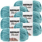 Bernat Blanket Yarn6/PkLight, 6/Pk, Light Teal 6 Pack
