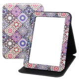 Portable Folding Makeup Mirror with Cosmetic Desktop Standing for Travel, Vanity Table, Room Decor, Beauty Gifts, 8.9x6.5 Inches
