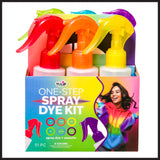 Tulip One-Step Spray Dye Kit, Easy Spray Application with 6 Colors & 4 Stencils Included, Party Activity, Outdoor Fun, Birthday