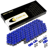 Caltric Blue 520-Pitch 120-Links O-Ring Drive Chain Compatible with ATV/UTV/Quad/Side X Side/Motorcycle/Dirtbike/with Rivet and