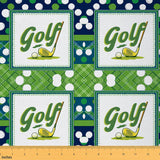 Erosebridal Fashion Sports Upholstery Fabrics Golf Outdoor Fabric by The Yard 10 Yard Green Geometric Lattice Patchwork Waterpro