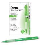 Pentel TwistErase Express Mechanical Pencil (0.9mm) Fashion Color, Light Green Barrel, Box of 12 (QE419K)