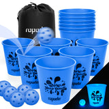 ropoda Giant Yard Pong,Yard Games with Durable Buckets and Balls, Outdoor Game with Carry Bag for The Beach,Lawn, Great Gift Cho