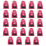 Kanushi Industries Shoe Pouch/Cover/Bag/Organiser Set Of 24 Pink Color
