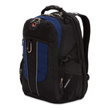 SWISSGEAR 1753 ScanSmart Laptop Backpack. AbrasionResistant & TravelFriendly Laptop Backpack (Black/Navy)
