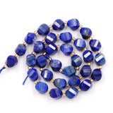Malahill Wholesale Natural Stone Beads for DIY Jewelry Making Sold per Bag 5 Strands and one roll Cord Inside Faceted S Shape La