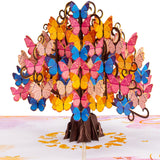Paper Love Butterfly Tree 3D Pop Up Card, Gift for Birthday, Wedding, Anniversary, Thank You, Get Well, All Occasion or Just Bec