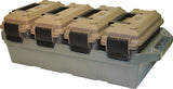 MTM AC4C 4 can Ammo Crate, Convenient size, Stackable, easy carry and transport of 30 caliber ammo, Rugged tactical carrying cr
