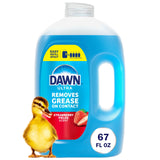 Dawn Ultra Dish Soap Refill Jug, Large Size Liquid Dishwashing Detergent, Powerful Dish Soap for Grease, Strawberry Fields Scent