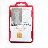 Identity Stronghold Secure Badge Holder Duolite, Red (IDSH2004001Bred)