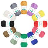 Katech 100 Percent Cotton Yarn for Crocheting & Knitting-12-Color of 137 Yards/1.76 oz Baby Cotton Yarn Sport Weight CYC #2-Soft