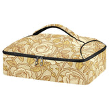SyXIOP Insulated Casserole Carrier Bag Vintage Rose William Morris Yellow