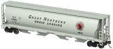 Bachmann Trains Canadian 4 Bay Cylindrical Grain Hopper Great Northern HO Scale, Grey, 8