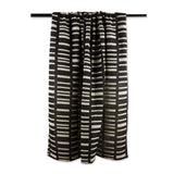 Dii Urban Geometric Collection Cotton Throw Blanket, 50X60, Black