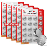 CR2032 3V Lithium Battery, 100 Pack, 3V Button Cell Battery, Lithium Coin Battery for Watches, Calculators, Car Remote, Key Fob