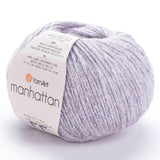 YARNART Manhattan - Glittery Knitting Yarn with Sparkle and Metallic Shine - Wool and Acrylic Fantasy Yarn - 1.76 Oz, 218.72 Yds