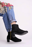 Shoetopia Women'S Ankle Boot-6 Kids Uk (Girls-Bt-Surya-Black)-Eu39,Black,6,B0D5R5GNPH
