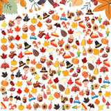 Cunno 150 Pcs Thanksgiving Charms Bulk for Jewelry Making Fall Maple Leaf Pumpkin Turkey Charms Autumn Pendants Bracelets Neckla