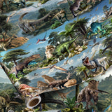 Pajean Dinosaur Wrapping Paper Roll - 33 Ft x 17 Inch Realistic Style Dinosaurs Large Wrapping Paper for Birthday Baby Shower Pa