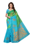 Gosriki Women'S Green Color Bhagalpuri Silk Printed Saree With Blouse Piece(Dulhaniya Green-1_Free Size),Green,,B07S2CJHJ9