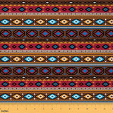 Erosebridal Boho Tribal Fabric by The Yard, Retro Exotic Vintage Lattice Bohemian Orange Antique Grid Damask Ethnic Egyptian Dec