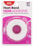 HeatnBond Hem IronOn Adhesive, Super Weight, 3/4 Inch x 8 Yards, White