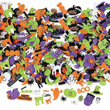 OTC 500 Assorted Halloween Foam Craft Stickers Self Adhesive Shapes