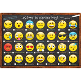 Ashley Productions ASH93604 Smart Poly Spanish Chart, Emoji How are You, Polypropylene (PP), 13 x 19