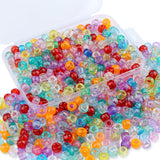 XIANNVXI Glitter Pony Beads 500Pcs 9mm Glitter Pony Beads Bulk for Friendship Bracelets Crafts Necklace Hair Kandi Beads