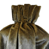 Plutus Brands Plutus Wild Mink Fur Handmade Throw Pillow, 60 X 90, Light Brown