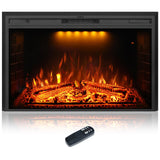 Dreamflame 43 inch Electric Fireplace, Wall Fireplace Electric with Remote Control, Realistic Log and Crackling Sound, Overheati