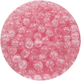 Mulutoo 200pcs 10mm Acrylic Crackle Beads Round Crystal Acrylic Craft Beads with Hole for Jewelry Making Acrylic Round Beads for