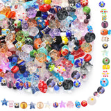 Suncalla 318 Pcs Assorted Glass Beads for Jewelry Making Adults DIY Lampwork Murano Bead Mix Kits for Bracelets and Necklaces Co
