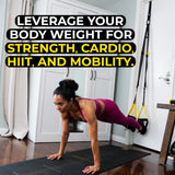 TRX All-in-One Suspension Trainer - an Ultra Versatile Home-Gym System, Includes TRX Training Club Access