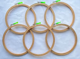 Lazy Crafts Wooden Embroidery Hoop Ring Frame, Stitch Work, Craft Work Embroidery, Adjustable Cross Stitch Embroidery Circle Hoo