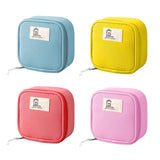 BeeChamp 4pcs Cute Small Travel Sanitary Holder Girls Waterproof Cosmetic Jewelry Bags Lipsticks Electronics Makeup Organizers f