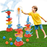 Skirfy Water Sprinkler for Kids,3 in 1 Water Toys for Boys Girls,Catch Ball Game,Outdoor Play Summer Pool Party,Outside Toys,Law