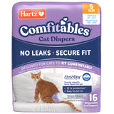 Hartz Comfitables Cat Diapers, Size S 16 Count, Comfortable & Secure Fit, Easy to Put On